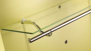 Brackets for shelf and clothes rail