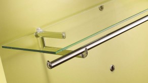 Brackets for shelf and clothes rail