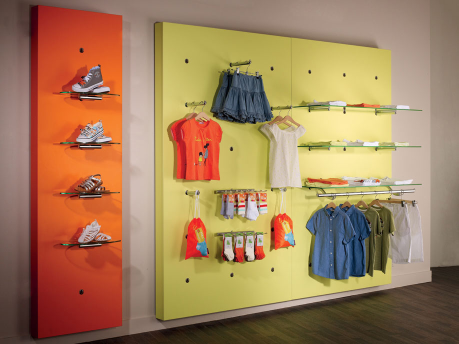 Socket display system for Shopfitting