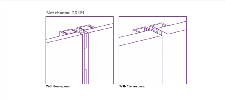 Slot channel Wall Panelling - Cladding, Merchandising