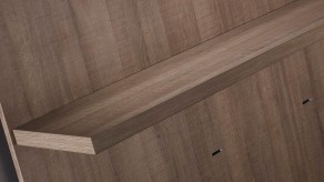 Concealed wood shelf bracket